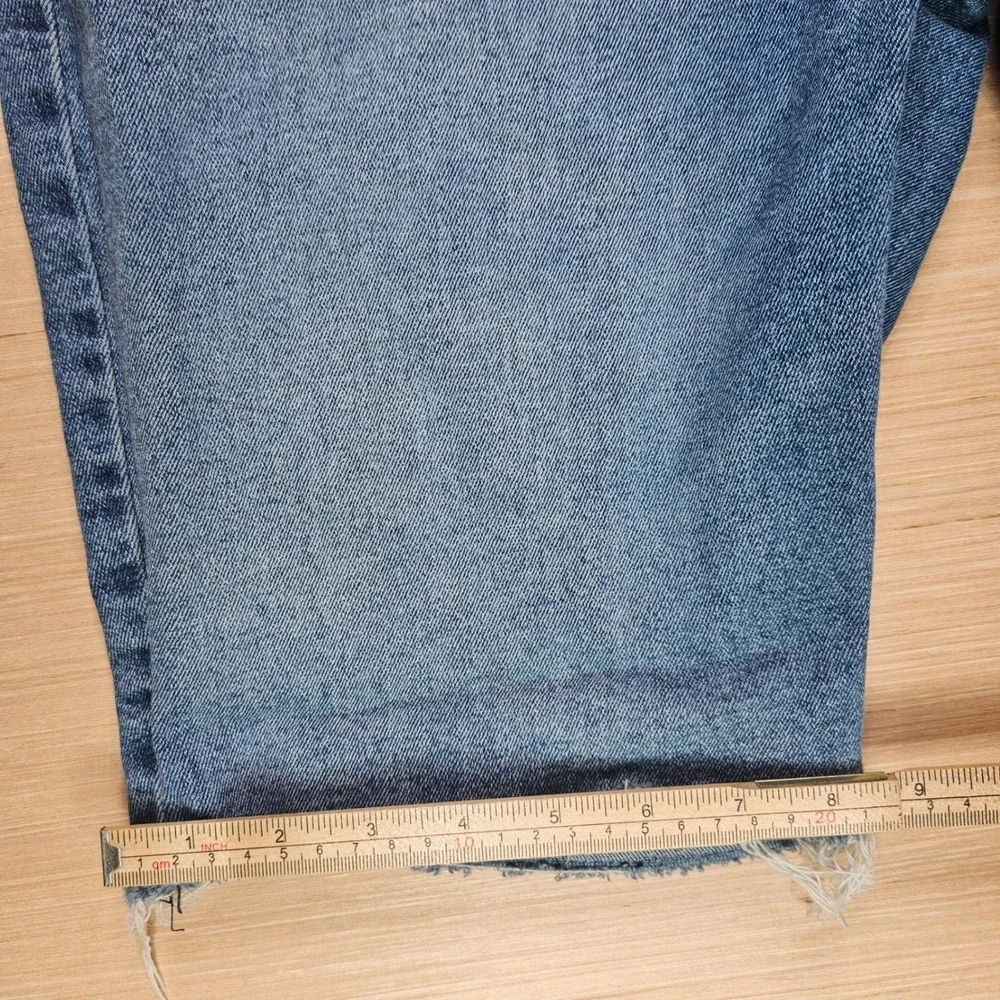 Levis 511 Denim Shorts Mens‎ 38 Blue Cut Off Raw Hem Stretch Casual